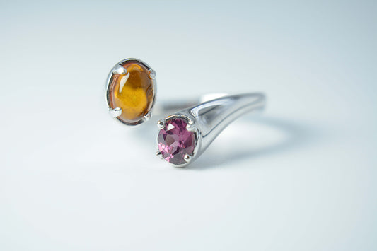 Amber and Garnet Ring < FINAL Sale Jewels >