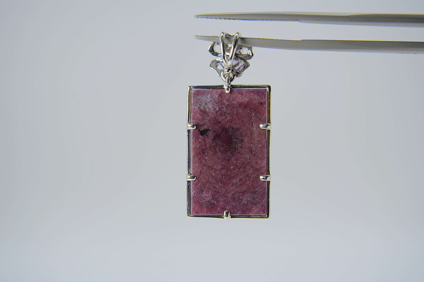 Ruby Pendant-with an Amethyst on the bail