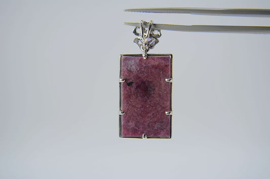 Ruby Pendant-with an Amethyst on the bail (Feminine-Style)