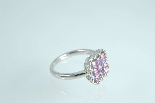 Pink Sapphires (non heat-treated) Ring