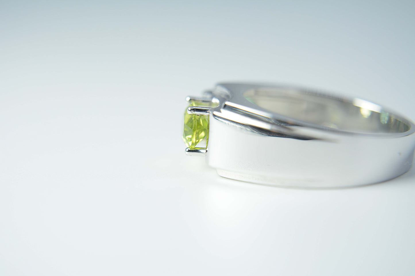 Peridot and Emerald Ring-Unisex style