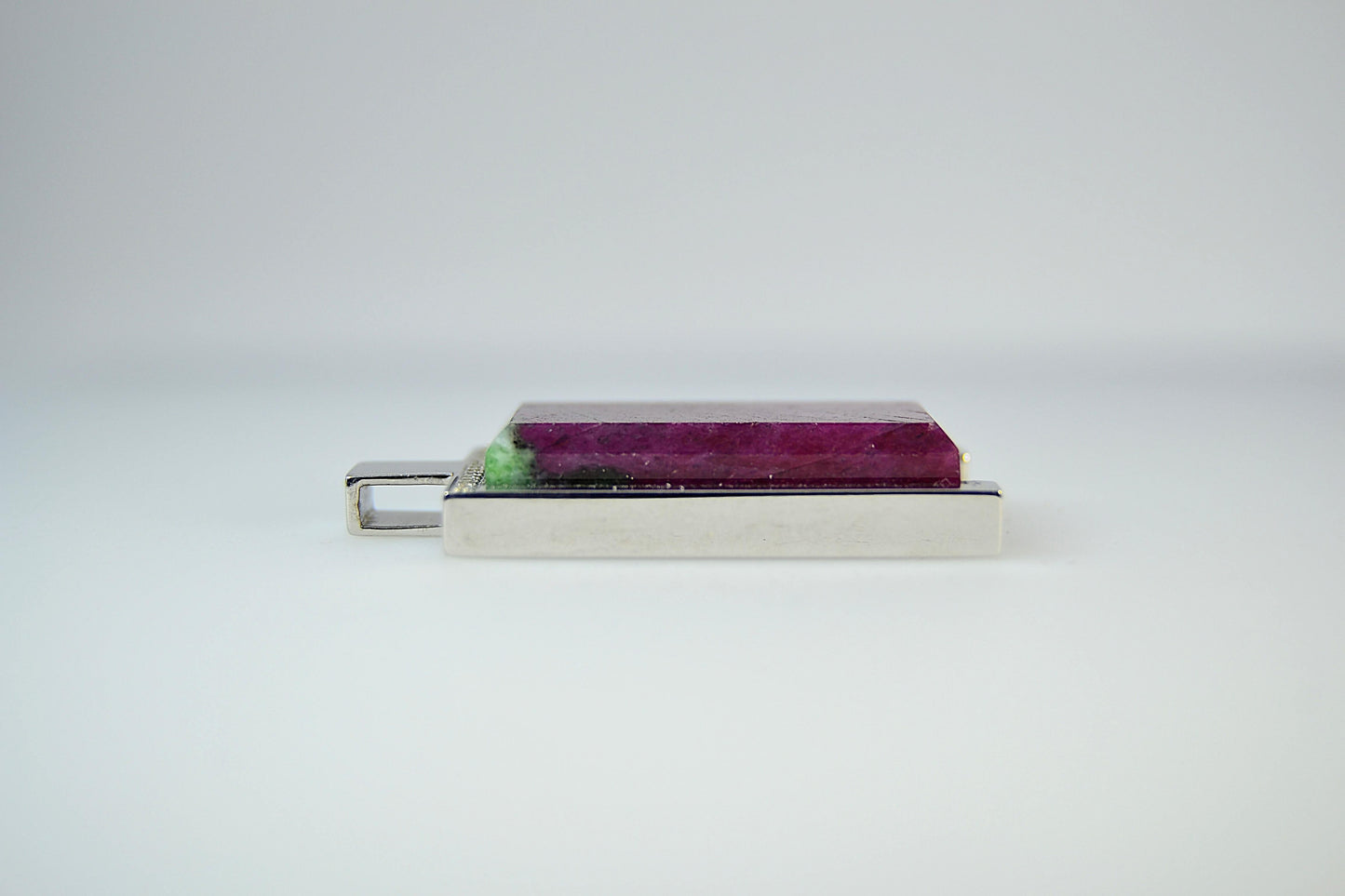 Ruby and Sapphires Pendant (Masculine-Style)