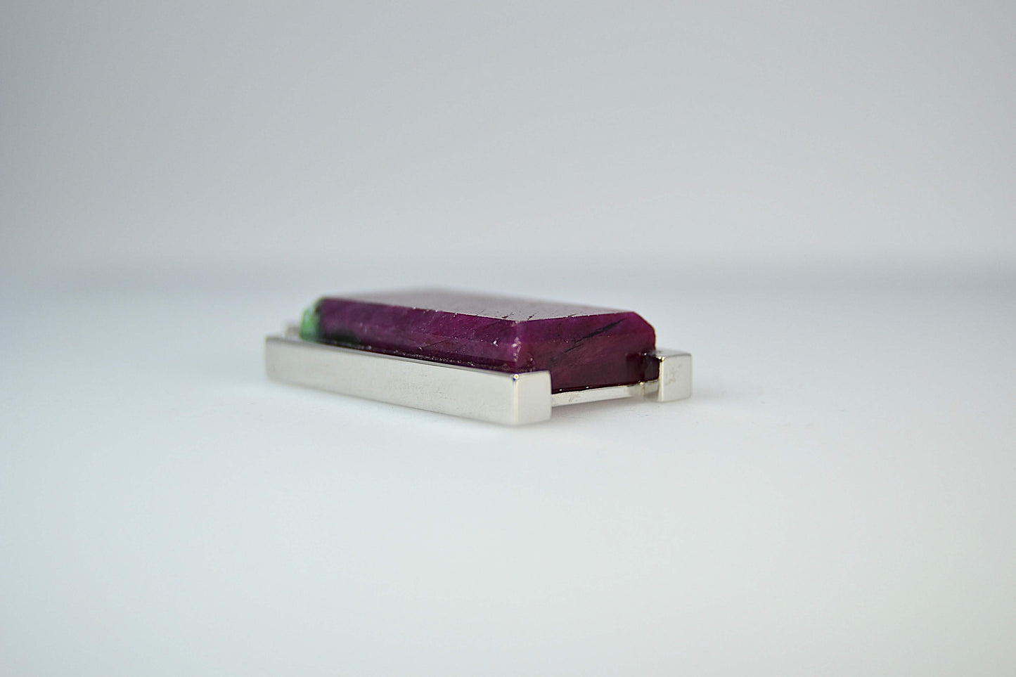 Ruby and Sapphires Pendant (Masculine-Style)