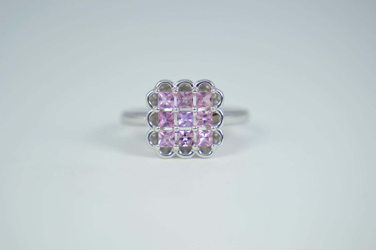Pink Sapphires (non heat-treated) Ring